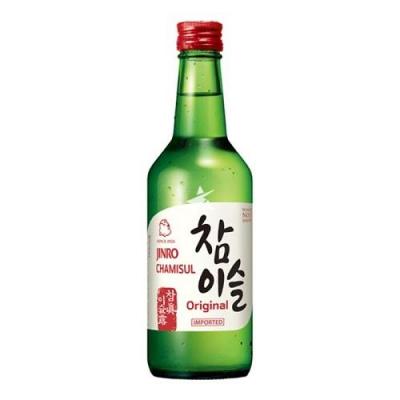 Jinro 真露竹炭酒烧酒-原味（红标 ）350ml