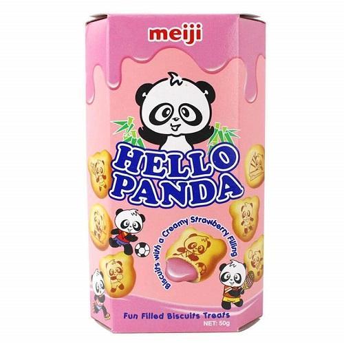 Meiji熊猫草莓夹心饼干 50g