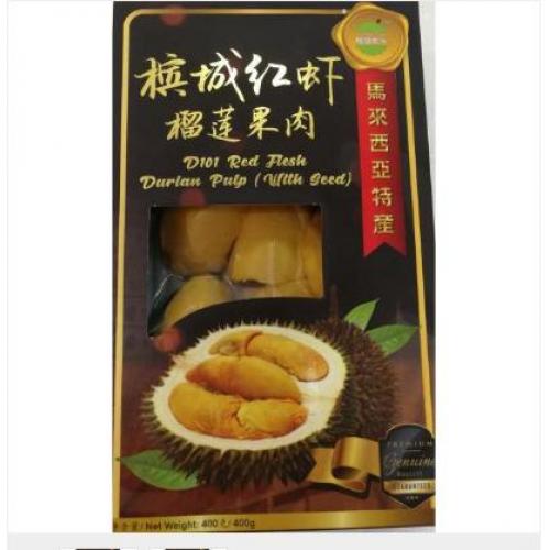 榴莲鲜生槟城急冻红虾榴莲 400g