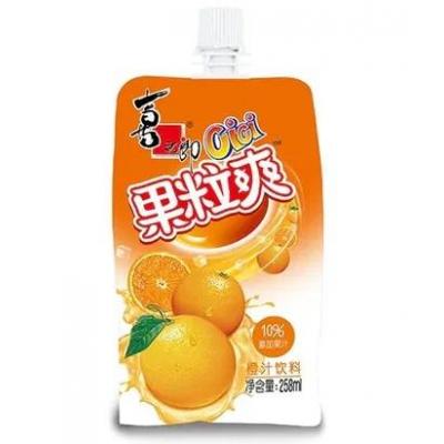 喜之郎果粒爽 -橙汁 258g