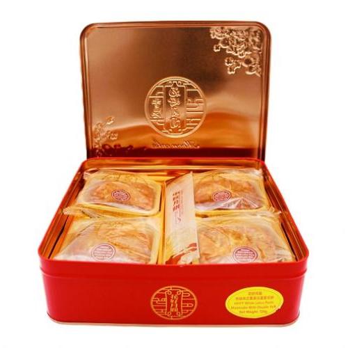 花好月圆特级纯正双黄白莲蓉月饼 720g