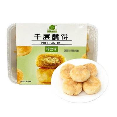 菓子町园道-千层酥饼 绿豆味250g