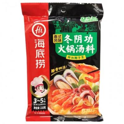 海底捞泰式风味冬阴功火锅底料 210g装