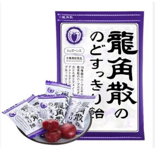 日本龙角散润喉糖——黑加仑子&蓝莓味 75g