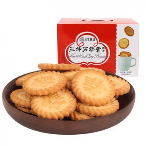 三牛万年青酥性饼干原味 400g