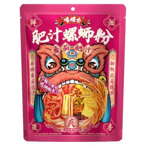嘻螺会-肥汁螺蛳粉（番茄味）330g