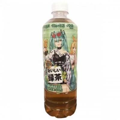 达亦多-玉露绿茶饮料初音未来款 600ml*15瓶 （1箱）