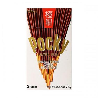 格力高(JP)-百奇巧克力饼干棒 - 极细 (两包装) 60g